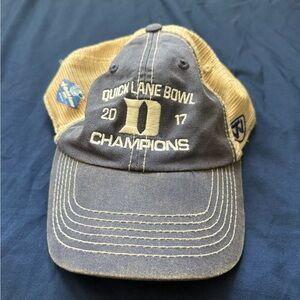 Duke Quick Lane Bowl Champions Cap - Blue and Tan